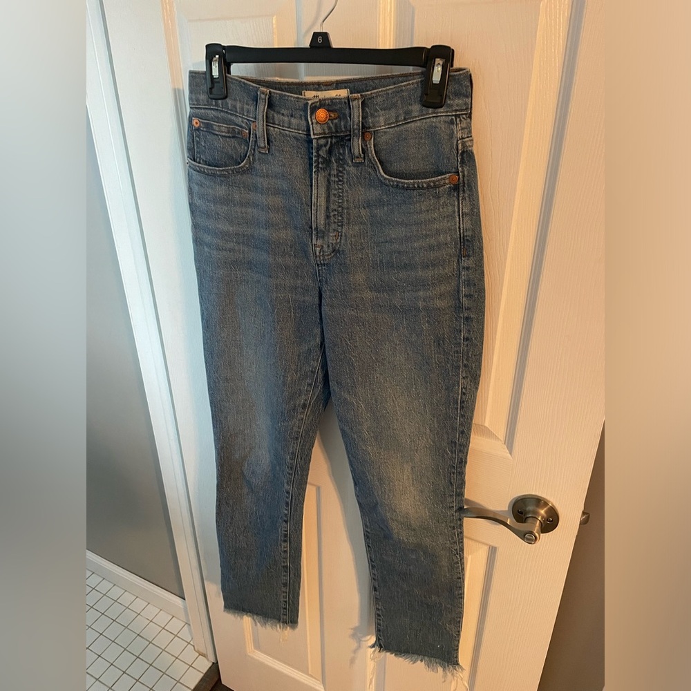 Madewell perfect vintage crop Jean. Size 25. Ainsworth wash